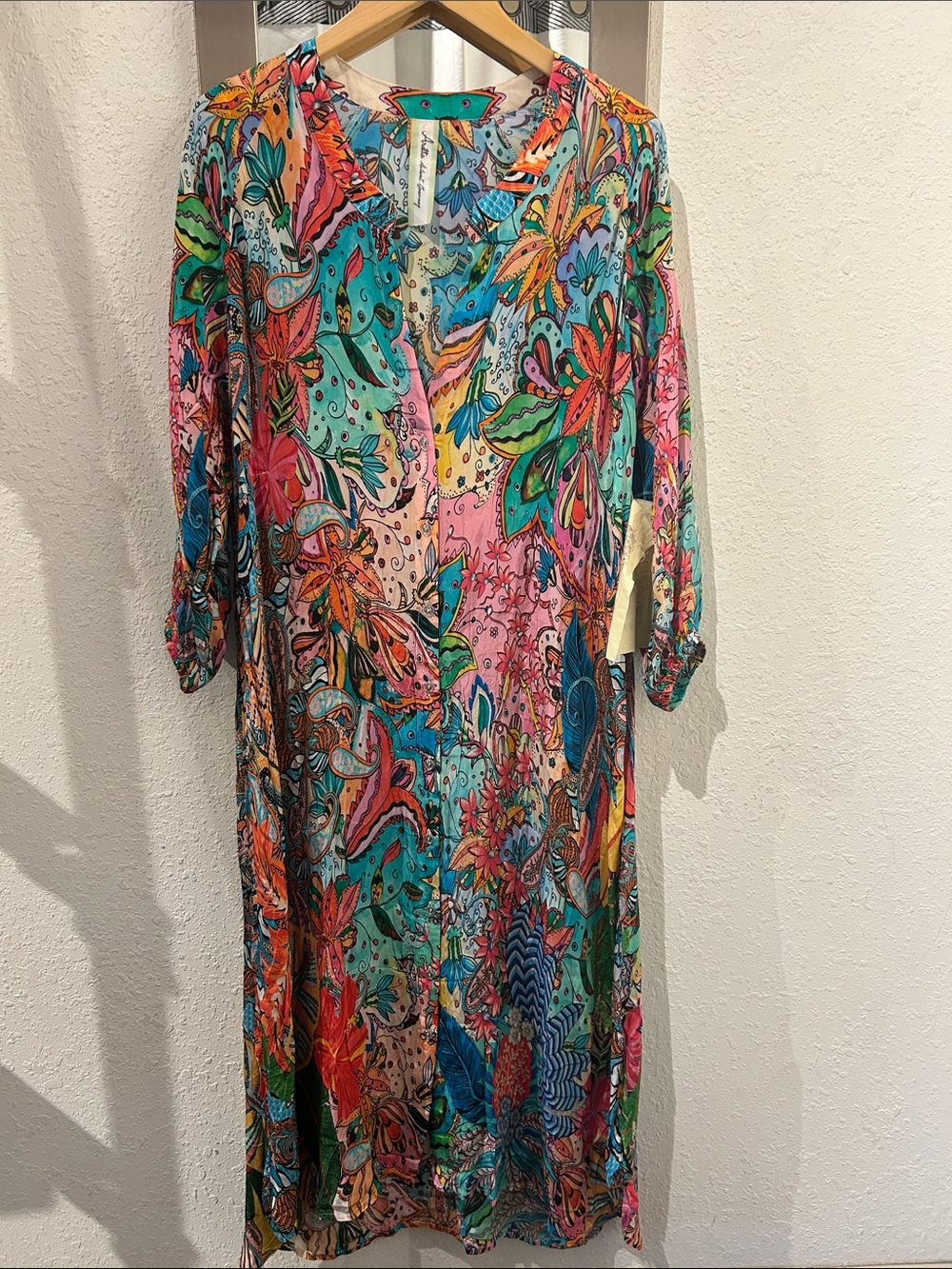 Wearable Art Long Sleeve Dress by Aratta NWT size Small
